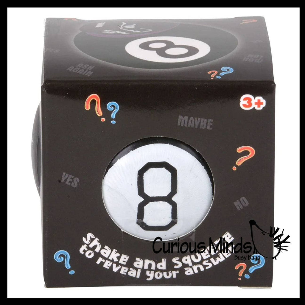 Squishy Fortune Teller 8 Ball Answering Black Ball Question Toy - Fortune Telling Toy - Classic Fun Predictor Toy - Answers Questions Stress Ball