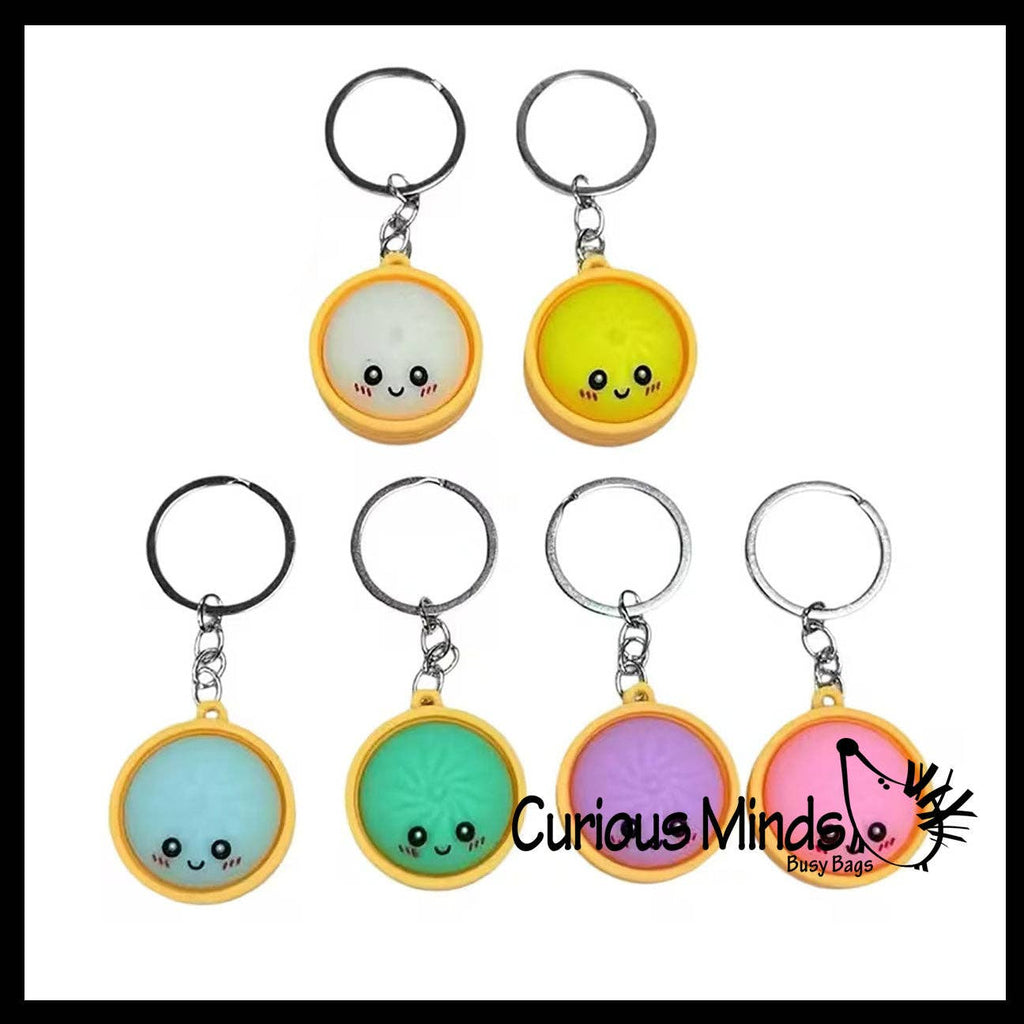 Dumpling Keychains - Cute Dumpling Steamed Bun Novelty Accessory