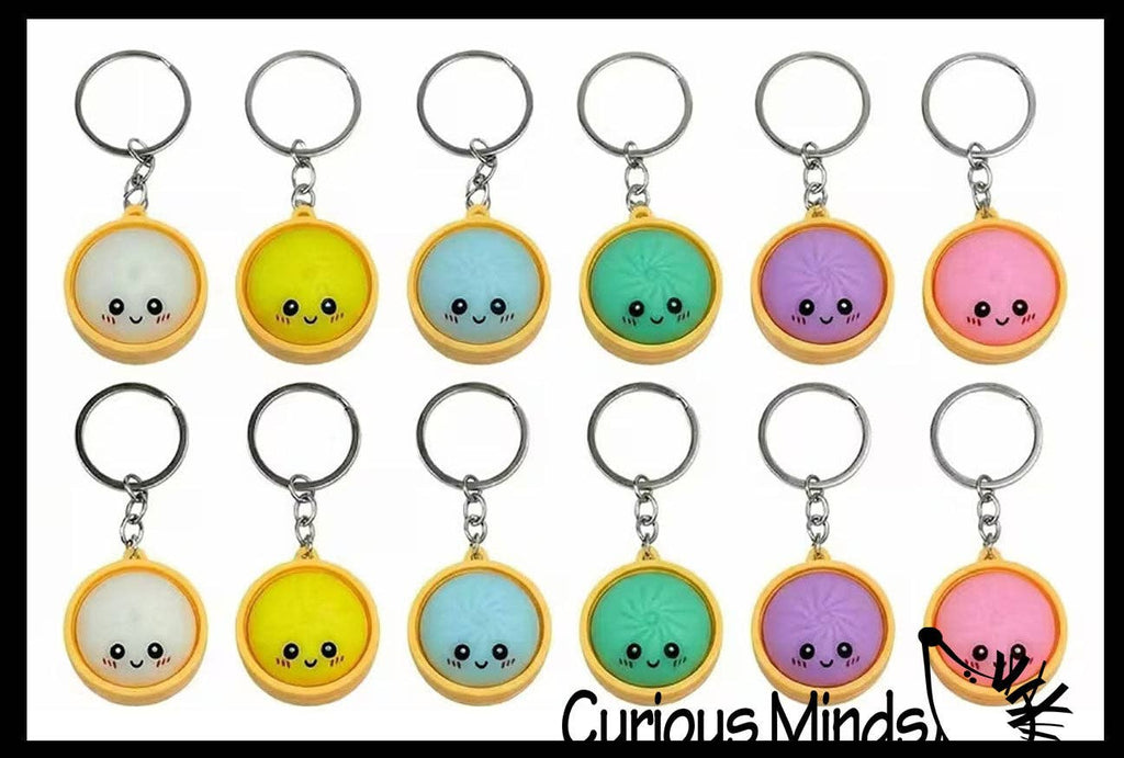 Dumpling Keychains - Cute Dumpling Steamed Bun Novelty Accessory