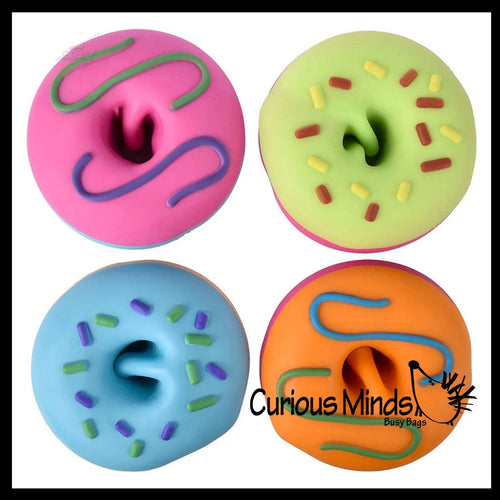 1 Jumbo Doh Filled Donut - Removable Frosting - Soft Squishy