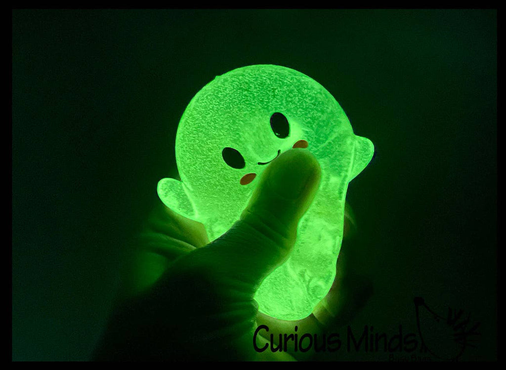 1 Ghost Glow in the Dark Sugar Ball - Thick Glue/Gel Stretch