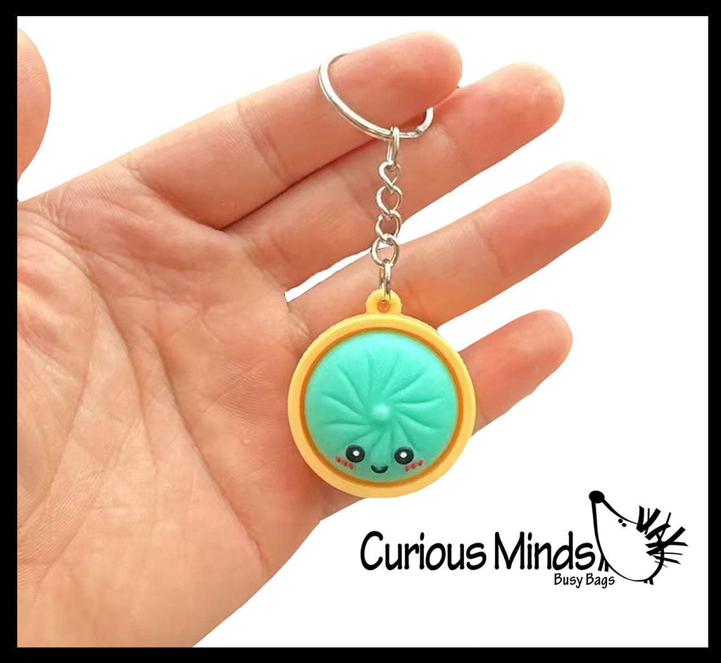 Dumpling Keychains - Cute Dumpling Steamed Bun Novelty Accessory