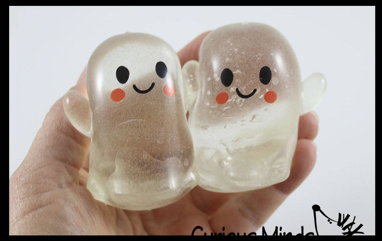 1 Ghost Glow in the Dark Sugar Ball - Thick Glue/Gel Stretch