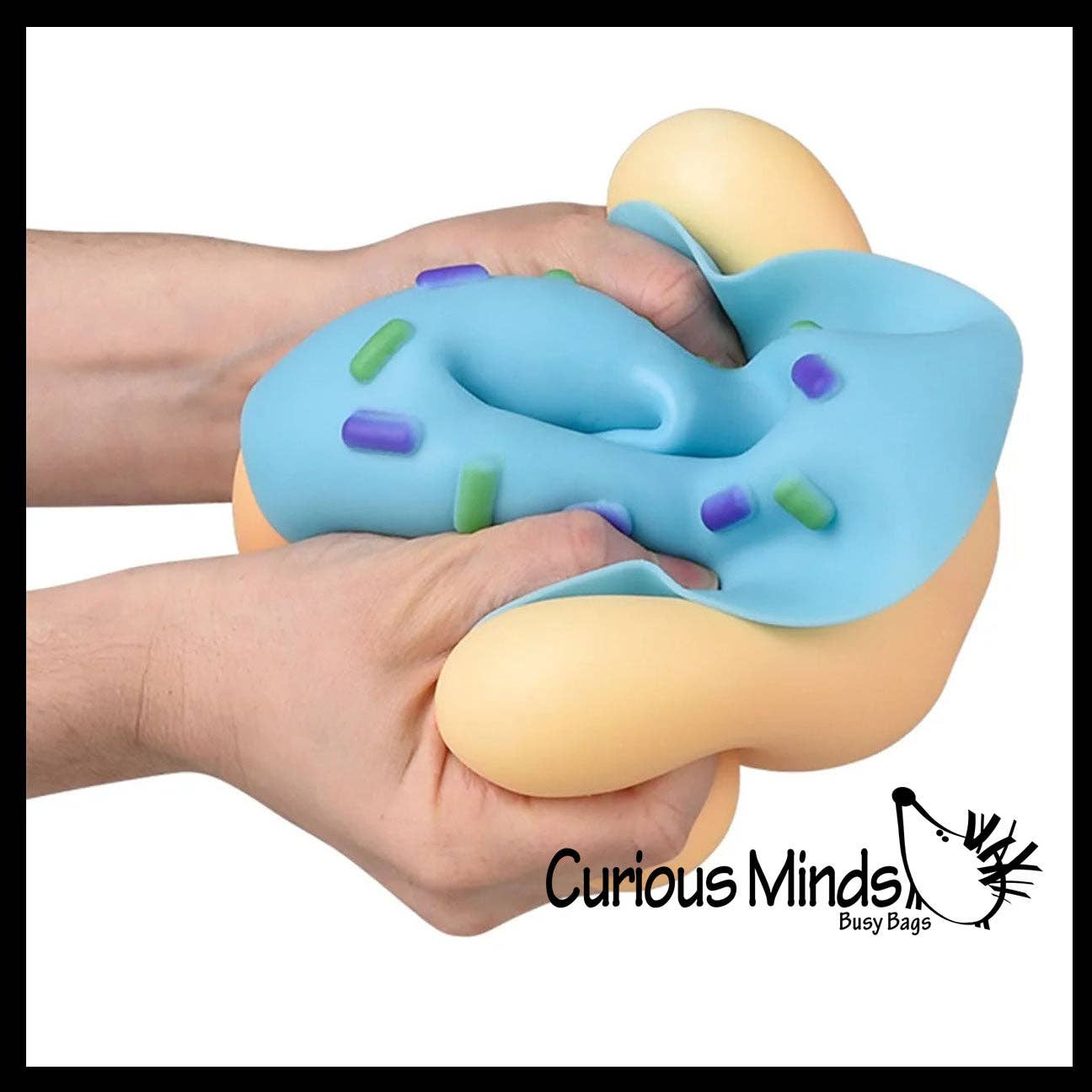 1 Jumbo Doh Filled Donut - Removable Frosting - Soft Squishy