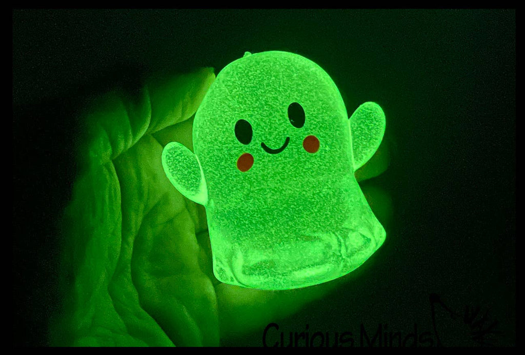 1 Ghost Glow in the Dark Sugar Ball - Thick Glue/Gel Stretch