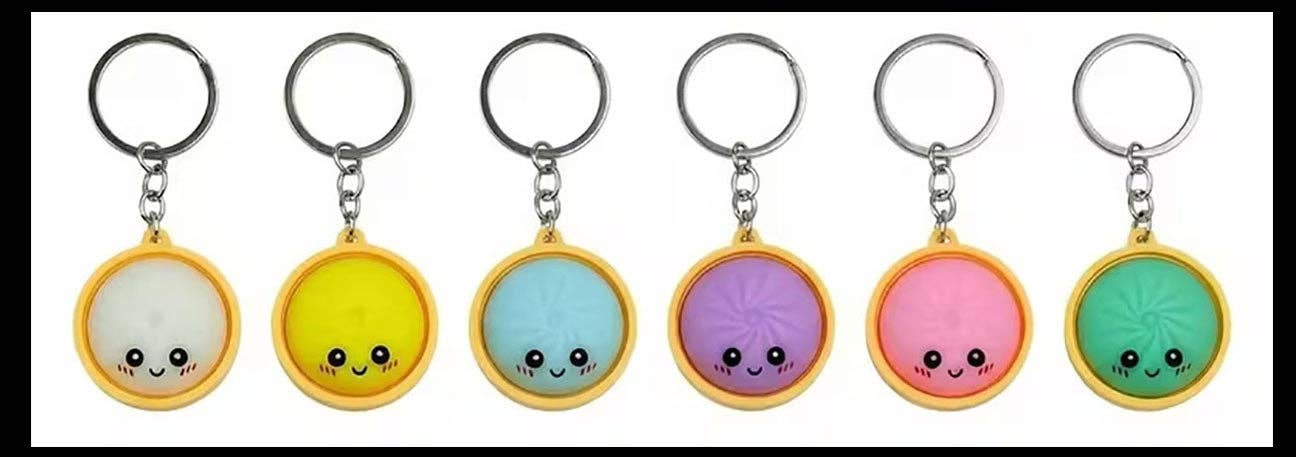 Dumpling Keychains - Cute Dumpling Steamed Bun Novelty Accessory